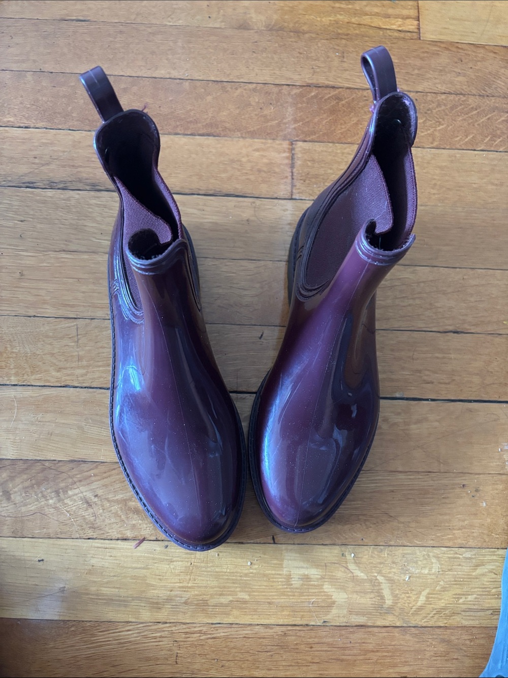 Aldo Women's Bordeaux Patent Chelsea Ankle Boots